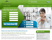 Tablet Screenshot of greenleafloangroup.com